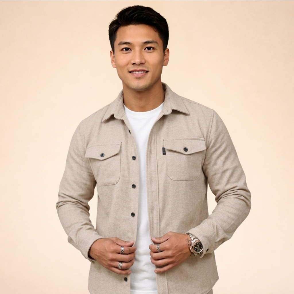 Leon | Atmungsaktive Herrenhemdjacke