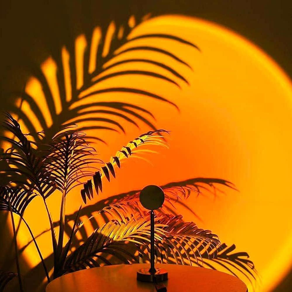 AuroraGlow – Stilvolle Projektorlampe mit Sunset-Effekt für Wohnräume