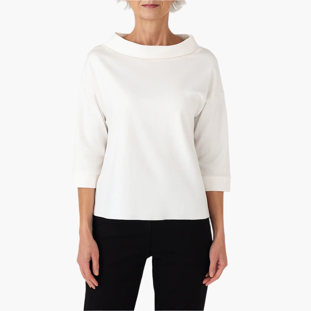 Clara | Stilvolles und bequemes Oberteil mit Stehkragen 0