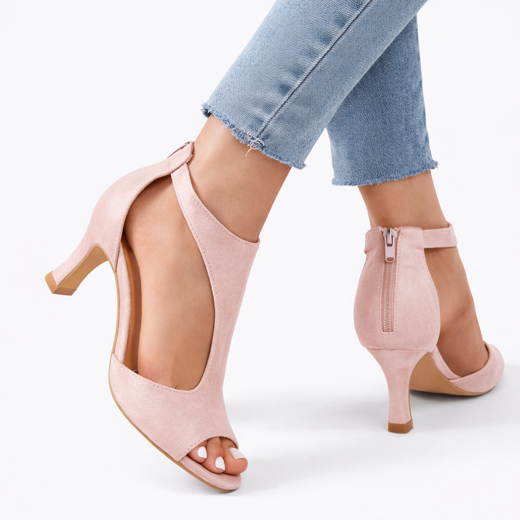 Ella – Peeptoe Pumps Sandaletten Absatzschuhe Elegant