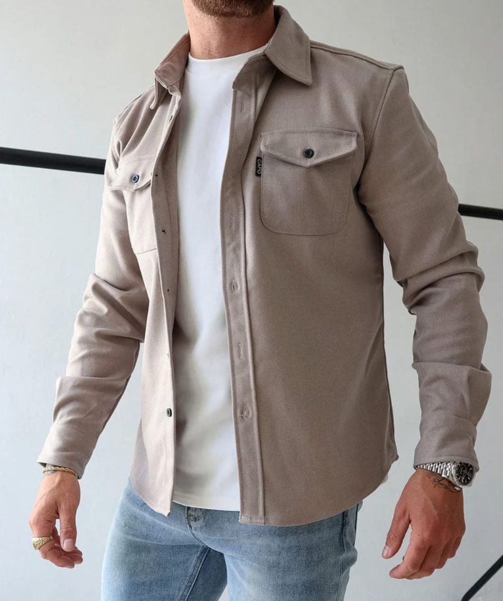 Leon | Atmungsaktive Herrenhemdjacke