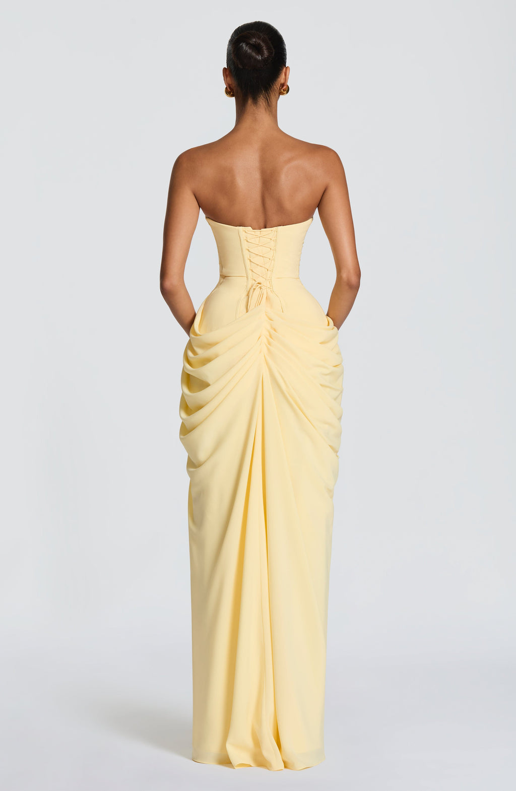 Lilly | Elegantes trägerloses Korsett Maxikleid