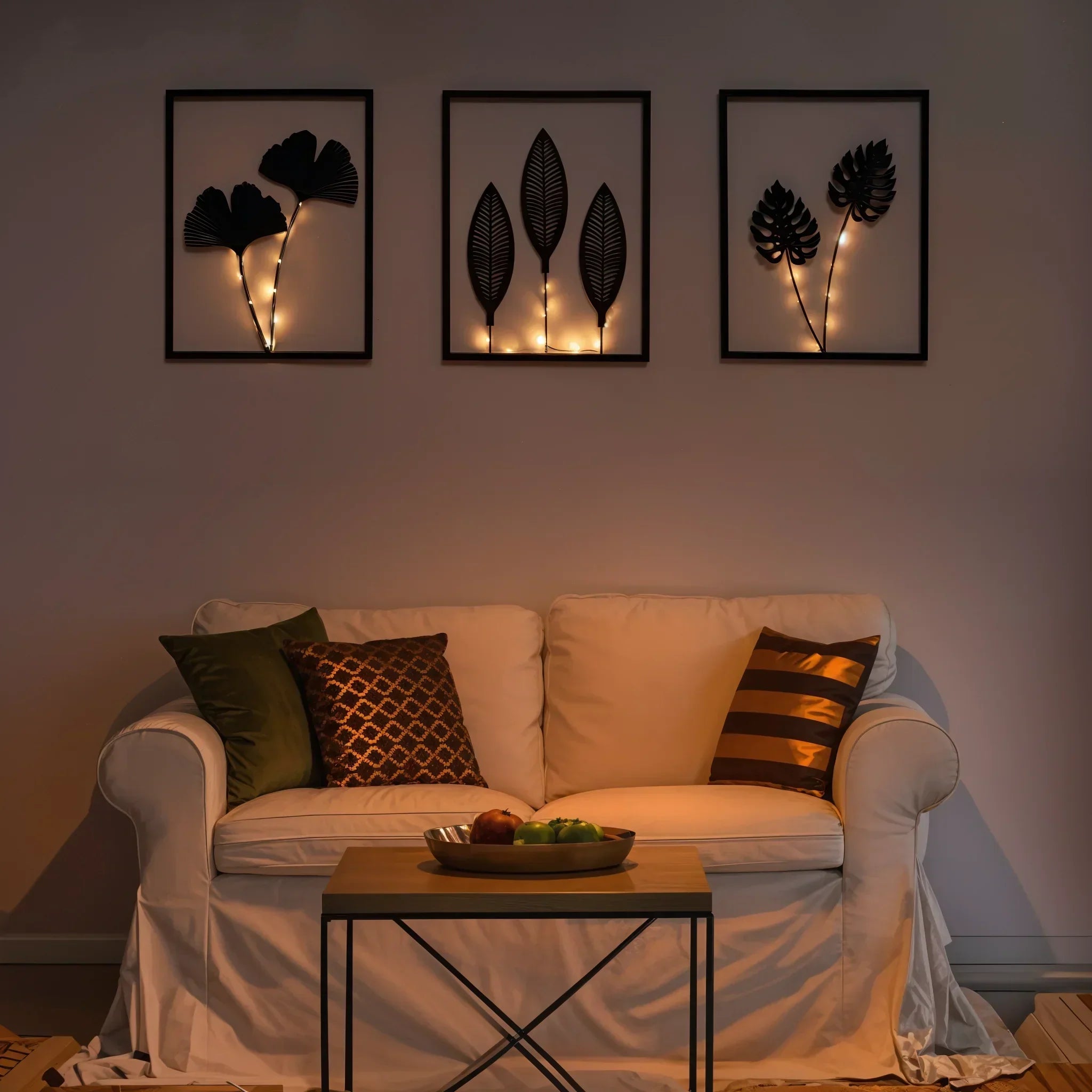 Lumen Leaf LED-Rahmenlampe mit Farbwechsel für Innenräume