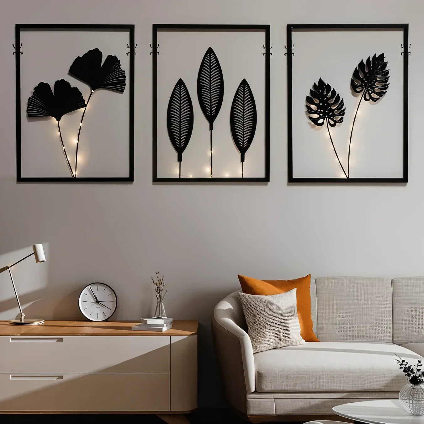 Lumen Leaf LED-Rahmenlampe mit Farbwechsel für Innenräume