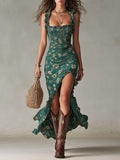 Lunara | Romantisches A-Linien Maxikleid Boho-Stil 0