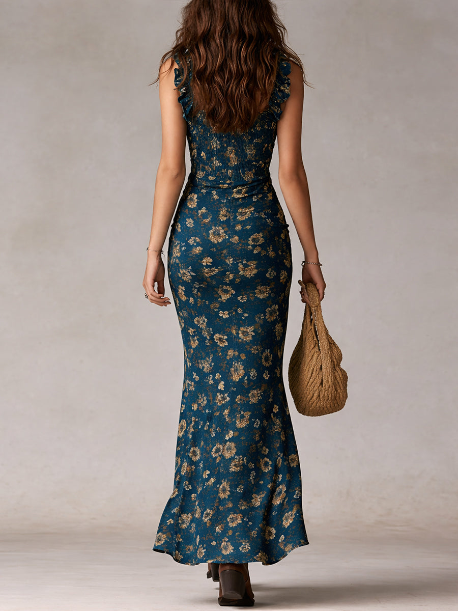 Lunara | Romantisches A-Linien Maxikleid Boho-Stil 4