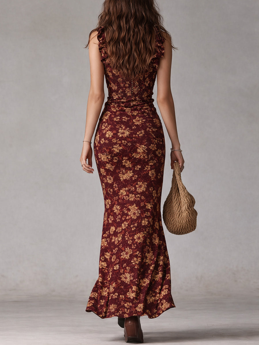 Lunara | Romantisches A-Linien Maxikleid Boho-Stil 6