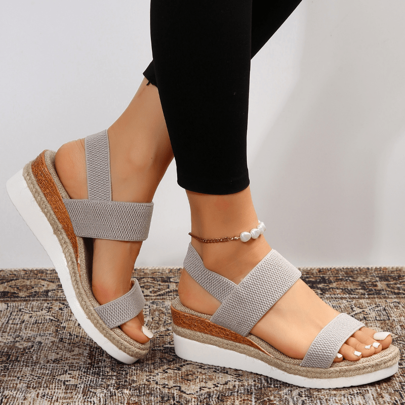 Melyora | Sportliche, Atmungsaktive Damen Plateau Sandalen – Weiße Plateausandalen für Komfort und Stil 10