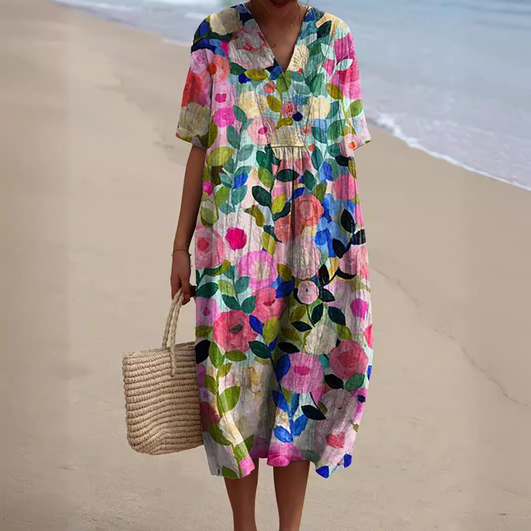 Sophia | Leichtes Sommerkleid im floralen Stil