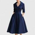 Nivara | Elegantes Midikleid mit V-Ausschnitt 0