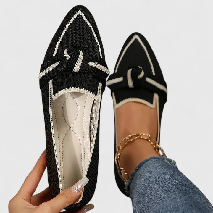 Patricia | Elegante orthopädische Flache Schuhe mit Schleife für ultimativen Komfort 3