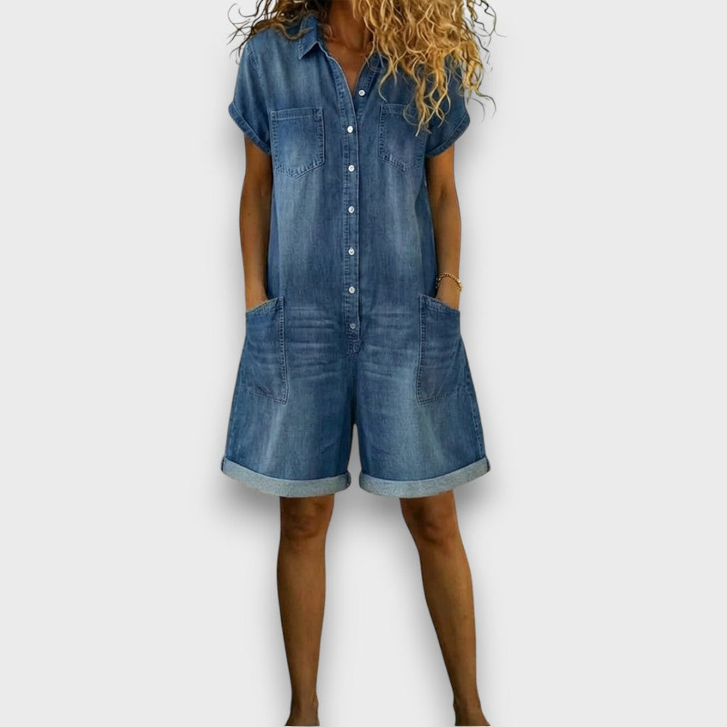 Maya | Bequemer und stilvoller kurzer Jumpsuit