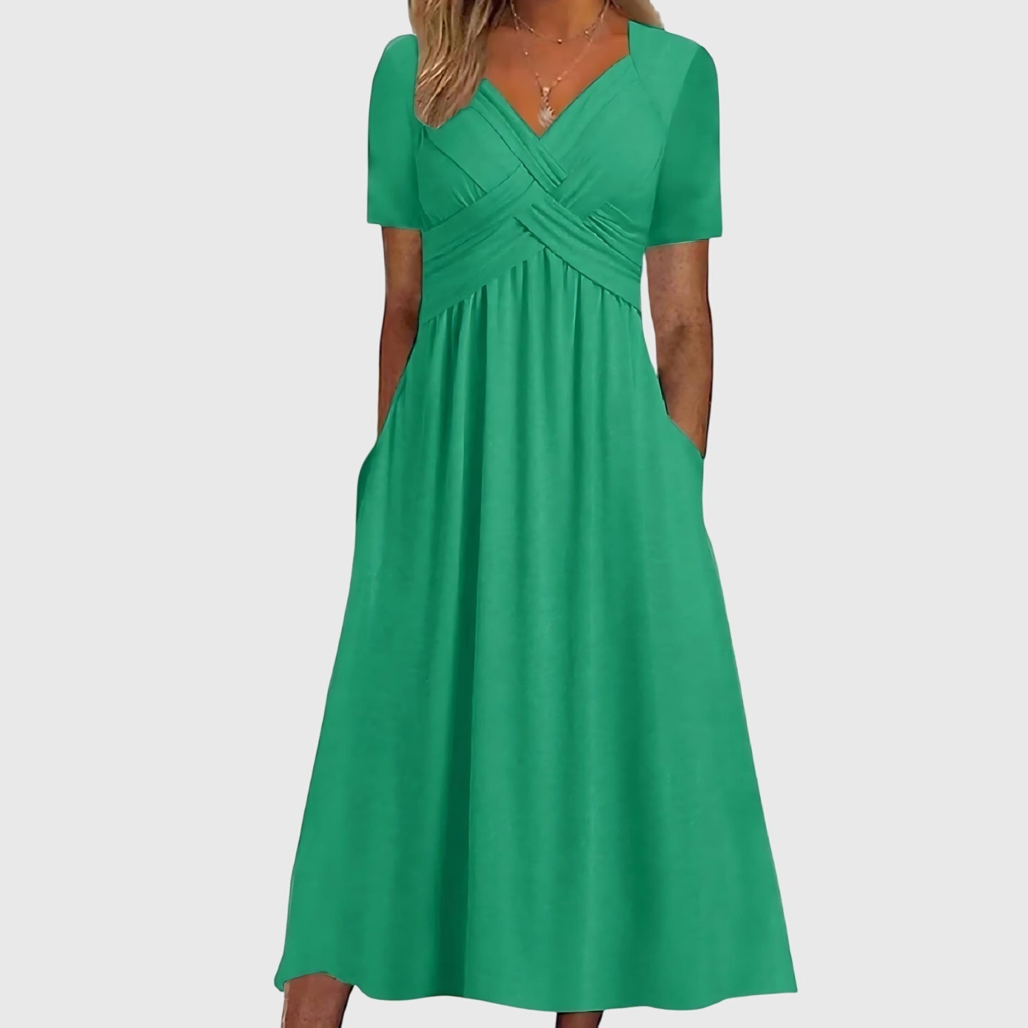 Violetta | Elegantes Midikleid – Figurschmeichelnd, Vielseitig &amp; Ideal für Festliche Anlässe 0